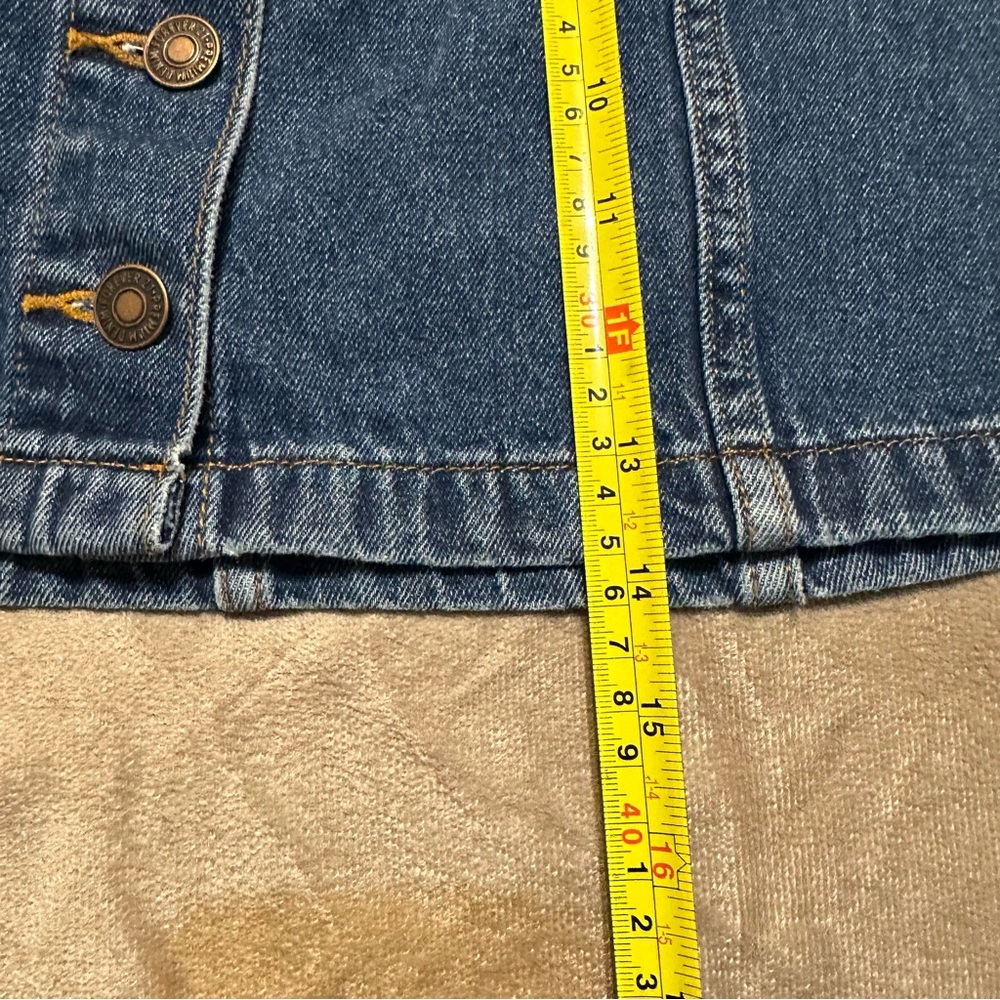 Forever 21 Mini Skirt Womens Medium Blue  Denim Cotton Exposed Button - Picture 4 of 7